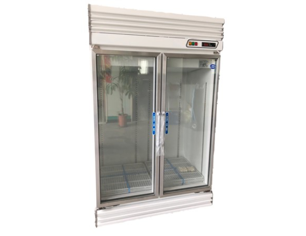 4度雙門立式玻璃冷藏櫃